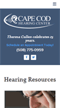 Mobile Screenshot of capecodhearing.com